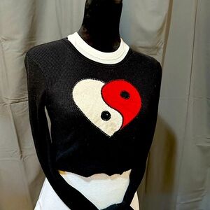 Lucky Brand Long Sleeve Crop Top